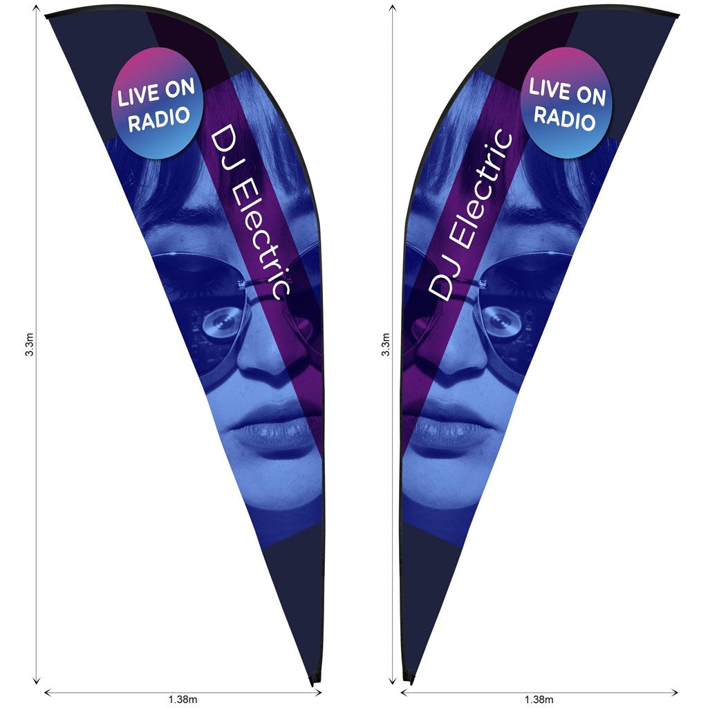 Legend 3m Sublimated Sharkfin Double-Sided Flying Banner Skin (Excludes Hardware) - Image 3