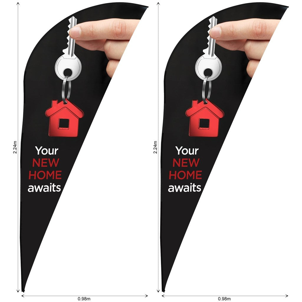 Legend 2m Sublimated Sharkfin Flying Banner Skin - Set Of 2 (Excludes Hardware) - Image 3